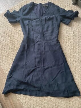banana republic denim shirt dress Banana Republic Women's Denim Trapeze Mini Shirt Dress Medium Wash Size XXS